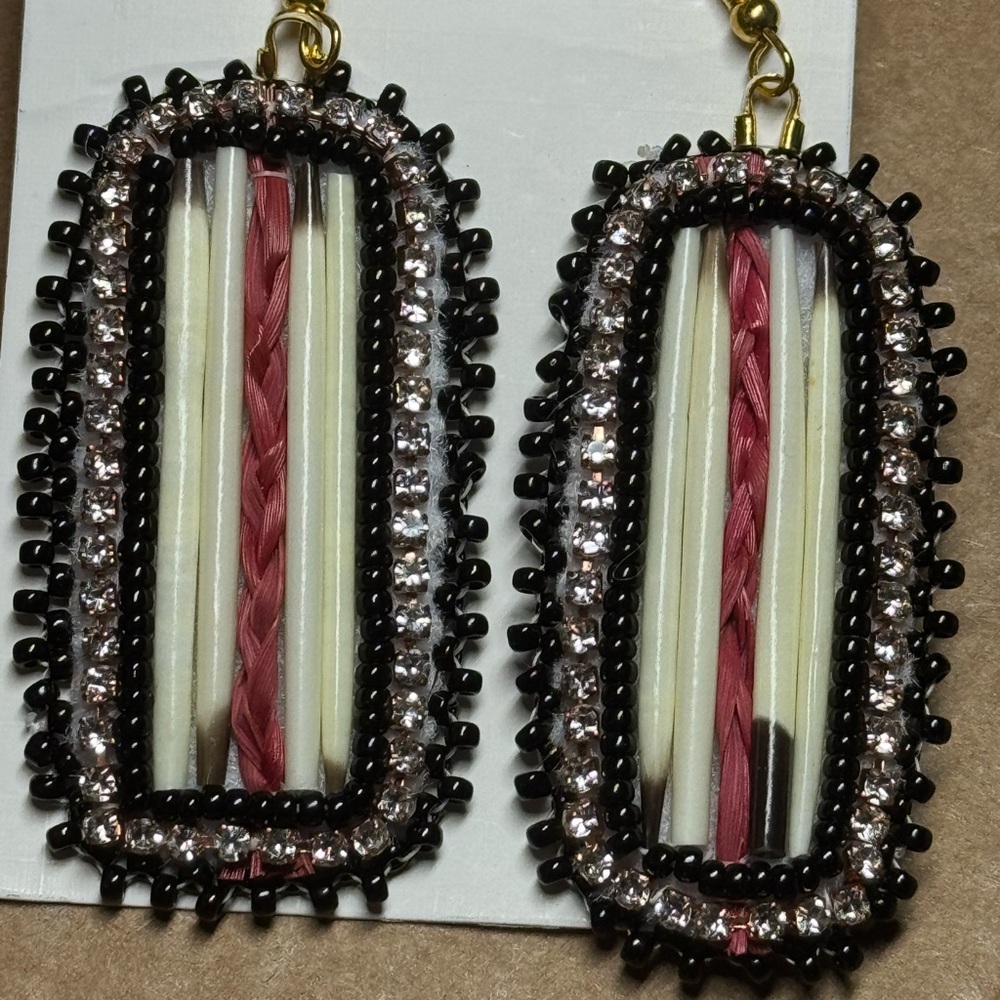 Handmade Porcupine Quill Earrings